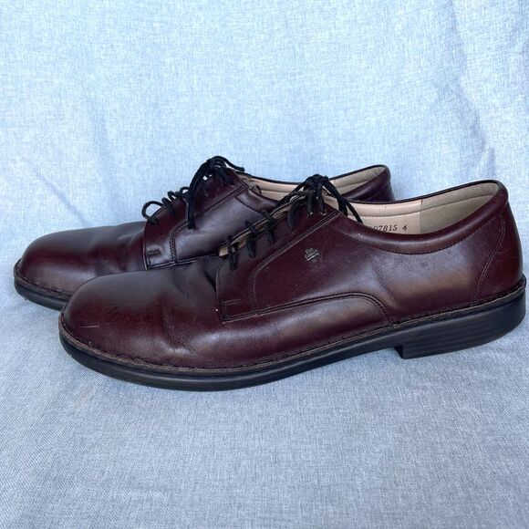 Finn Comfort Mens 11.5 EU 46 Dark Brown Leather Comfort Oxford Derby Shoes main image 11